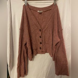 Slouchy crop cardigan